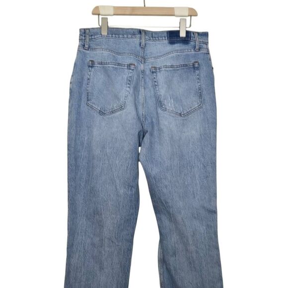 Abercrombie & Fitch 90's Straight Ultra High Rise Jeans Blue Size 14 Short - Picture 5 of 6